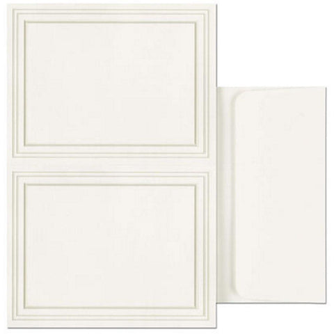 Triple Pearl 2-Up Post Cards With Matching Envelopes - 100 Pack - Sophie's Favors and Gifts