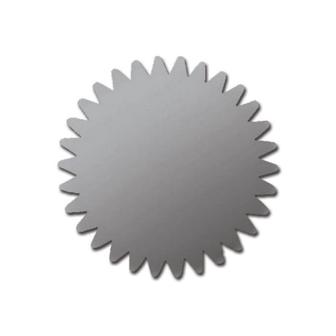 Metallic Silver Foil Certificate Seals - 1.75in. - 100 Pack - Sophie's Favors and Gifts