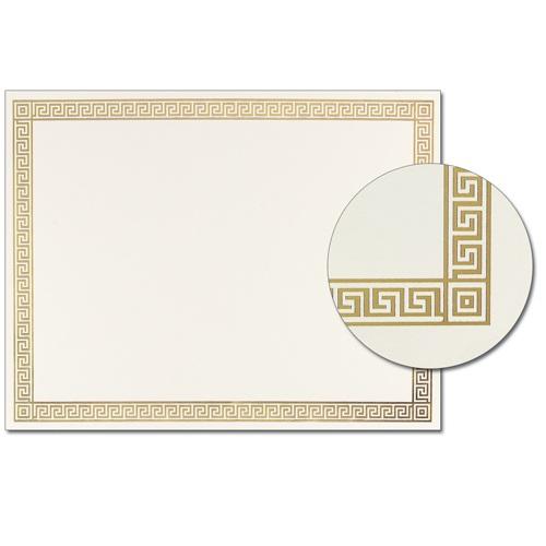 Gold Channel Border Certificates - 15 Pack - Sophie's Favors and Gifts