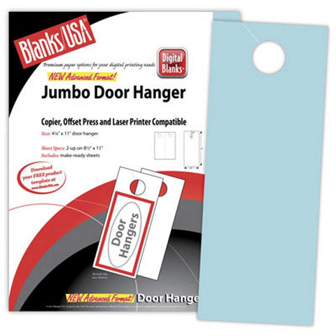 Blue Jumbo Door Hangers - Pack of 100 - Sophie's Favors and Gifts