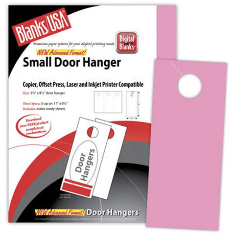 Bright Pink Small Door Hangers - Pack of 150 - Sophie's Favors and Gifts