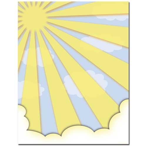 Sun Shiney Day Letterhead - 100 Sheets - Sophie's Favors and Gifts
