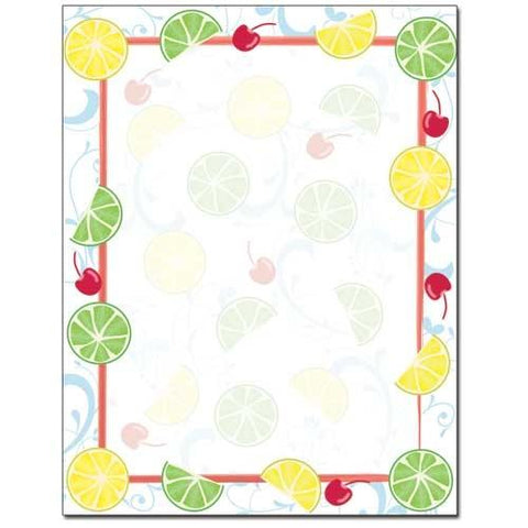 Cherry Limeade Letterhead - 100 Sheets - Sophie's Favors and Gifts