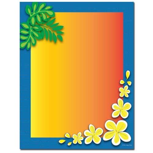 Tropical Paradise Letterhead - 100 Sheets - Sophie's Favors and Gifts