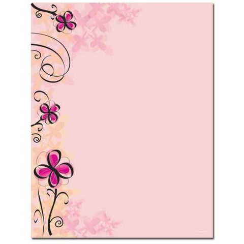 Soft Floral Letterhead - 100 Sheets - Sophie's Favors and Gifts