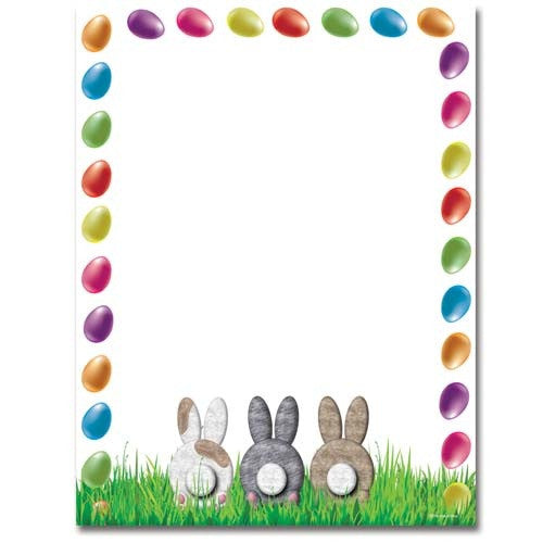 Bunny Butts Letterhead - 100 Sheets - Sophie's Favors and Gifts