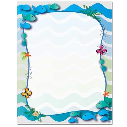 Lagoon Letterhead - 100 Sheets - Sophie's Favors and Gifts