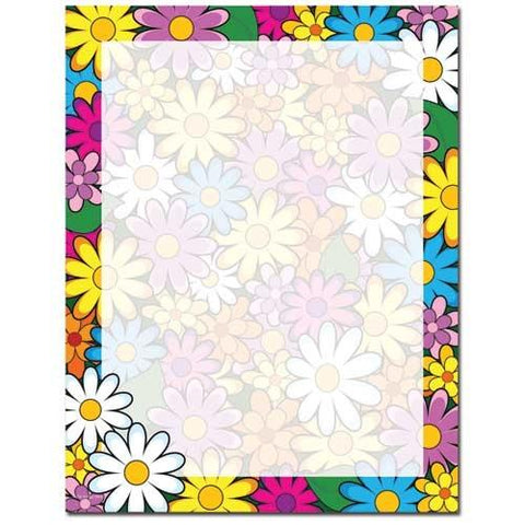 Lotsa Daisies Letterhead - 100 Sheets - Sophie's Favors and Gifts