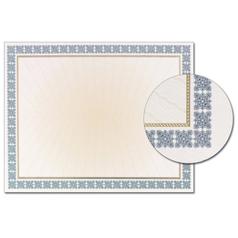 Westminster Blue Foil Border Certificates - Sophie's Favors and Gifts