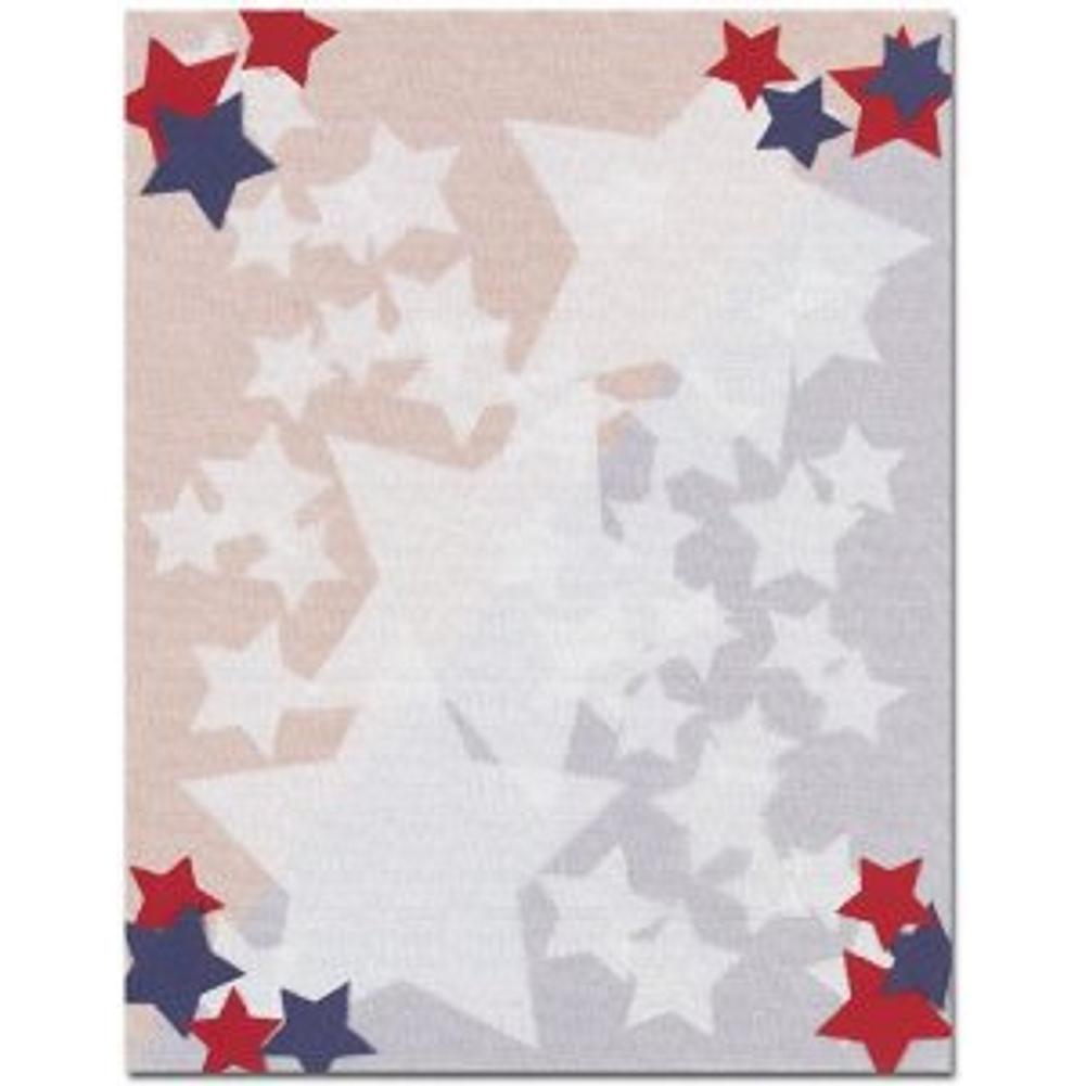 Stars Letterhead Sheets - Sophie's Favors and Gifts
