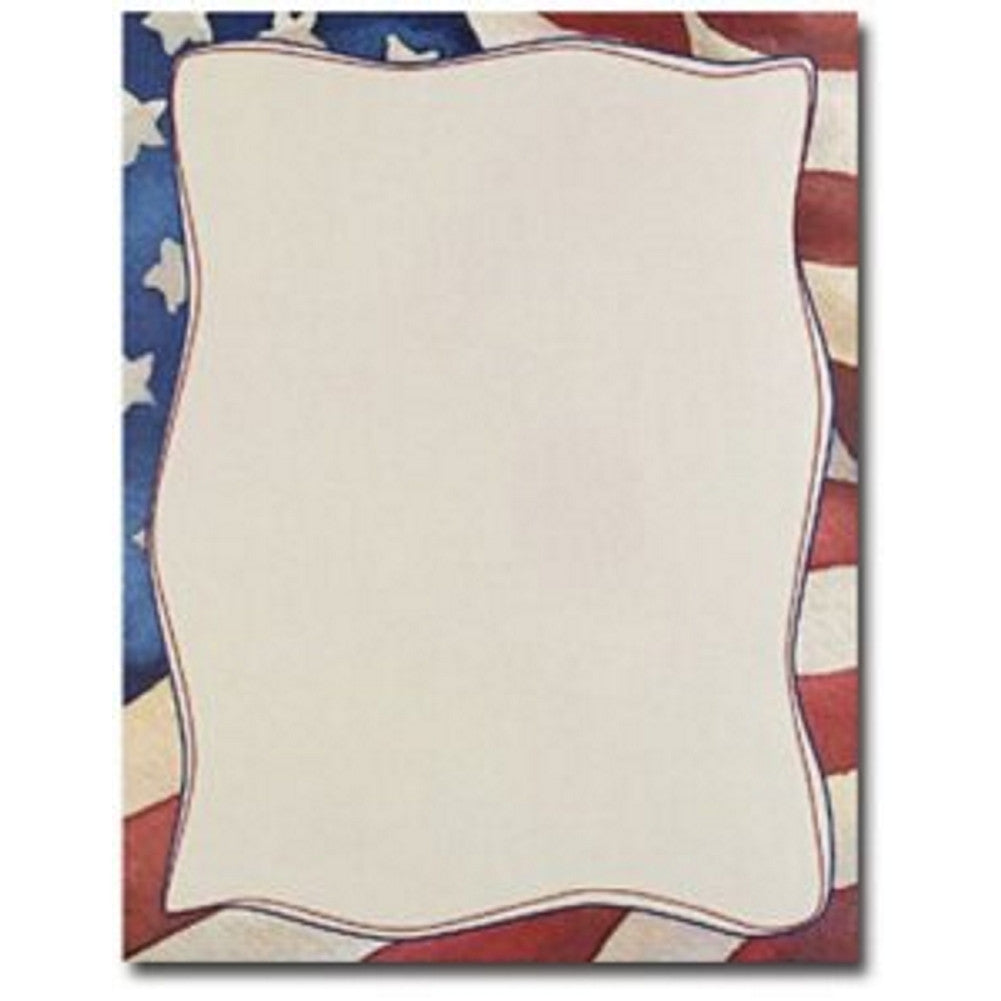 Patriotic Letterhead - 80 Sheets - Sophie's Favors and Gifts