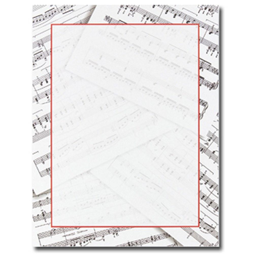 160 Sheet Music Letterhead Sheets - Sophie's Favors and Gifts