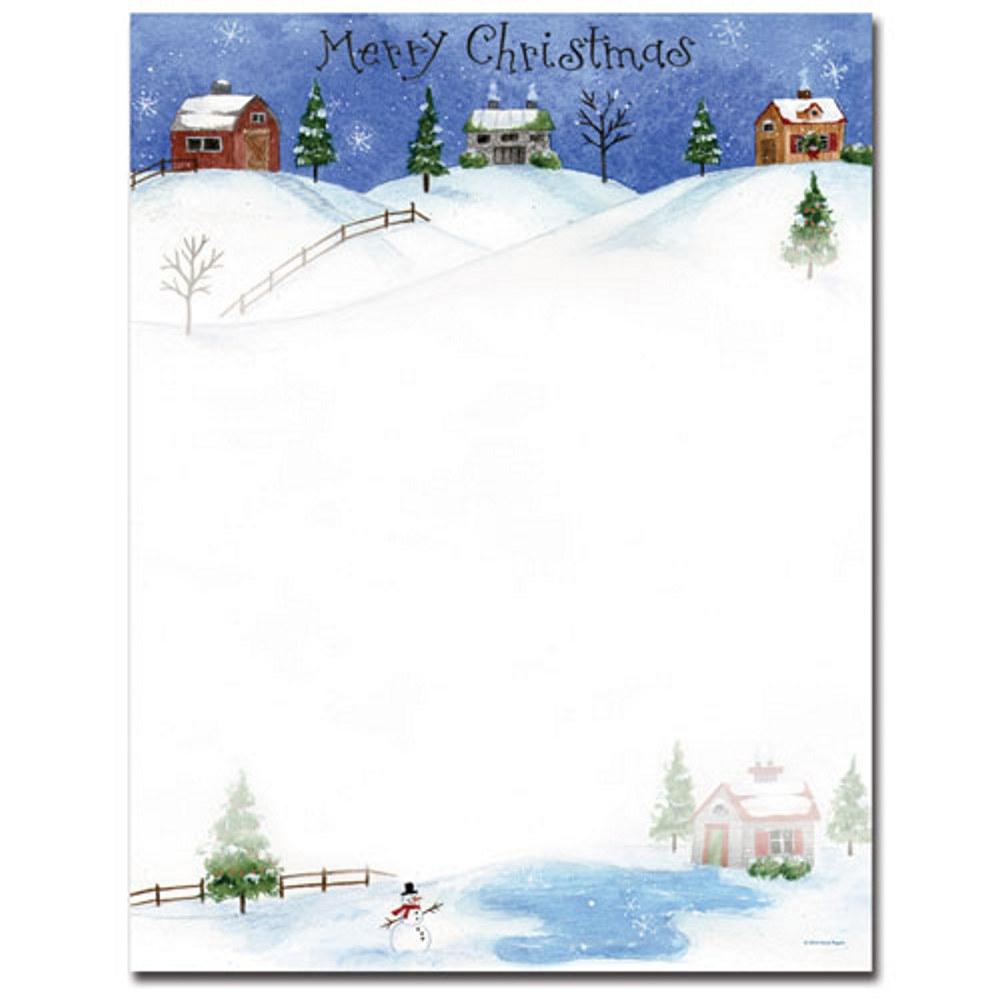 Folk Art Village Letterhead Sheets - Sophie's Favors and Gifts