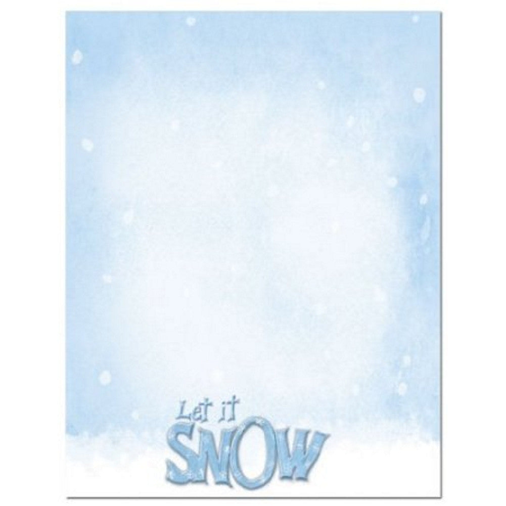 Let It Snow Holiday Letterhead Sheets - Sophie's Favors and Gifts