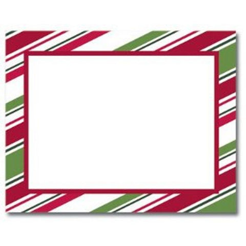 Holiday Stripes Printable Christmas Postcards - Sophie's Favors and Gifts