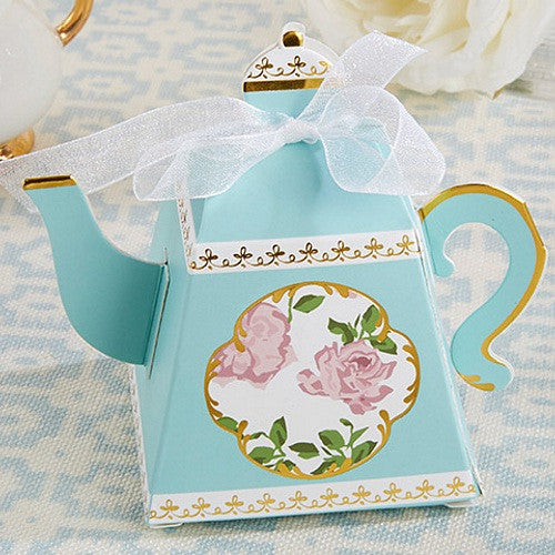 Tea Time Whimsy Teapot Favor Boxes - Set of 24 - Sophie's Favors and Gifts