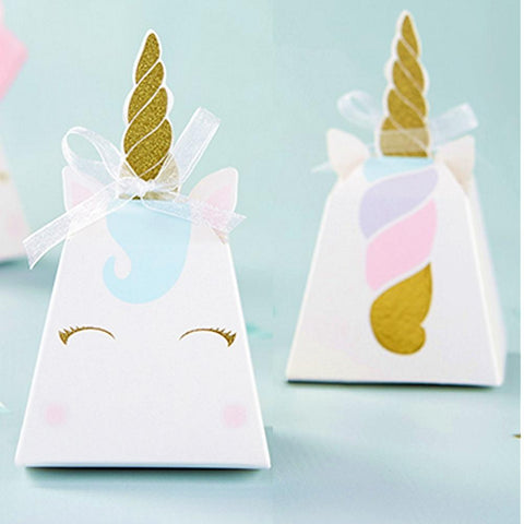 Unicorn Favor Boxes - Set of 12 - Sophie's Favors and Gifts