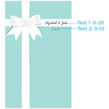 Personalized Photo Backdrop - Aqua Gift Design - 52in. X 84in. - Sophie's Favors and Gifts
