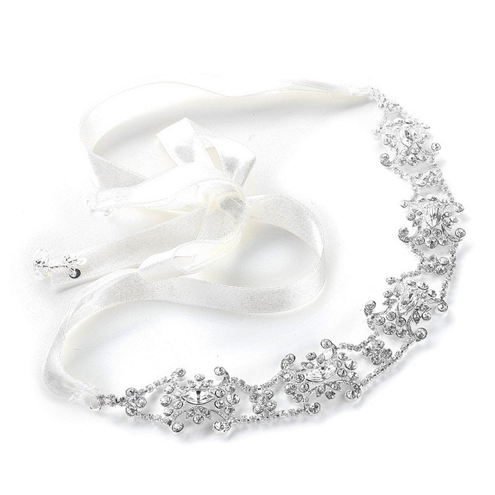 Swarovski Crystal Bridal Headband - Sophie's Favors and Gifts
