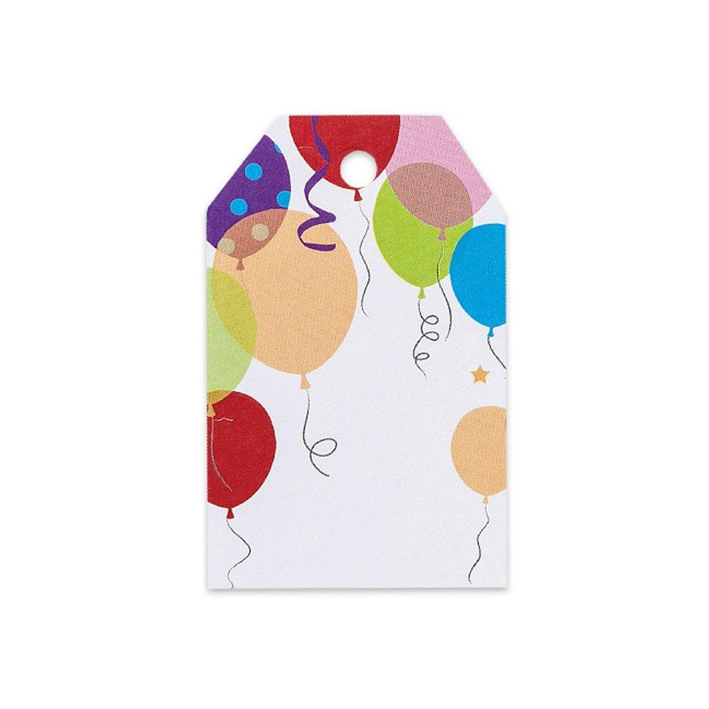 Party Balloons Printed Gift Tags - 2 1/4 x 3 1/2 - 50 Pack - Sophie's Favors and Gifts