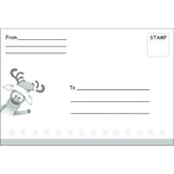 Waving Santa & Reindeer Kid's Christmas Thank You Postcards - Sophie's Favors and Gifts